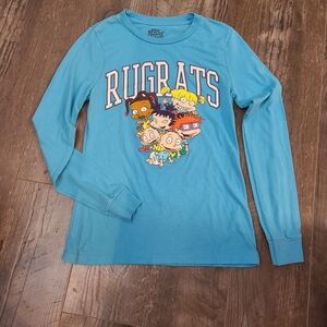Nickelodeon Rugrats Teal Long Sleeve Shirt